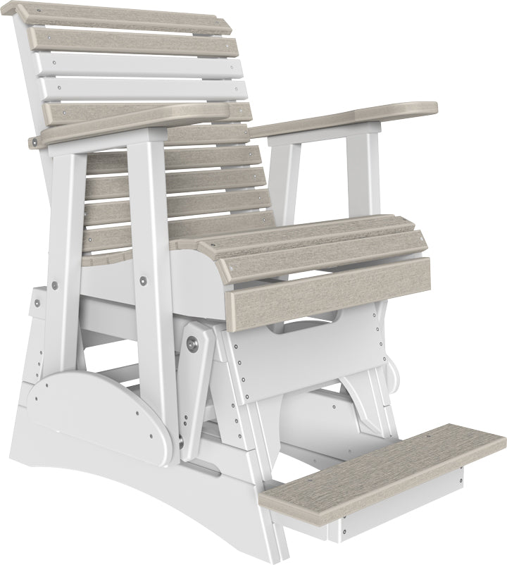 LuxCraft – 2′ Plain Balcony Glider Chair – Elevated Outdoor Patio Glider