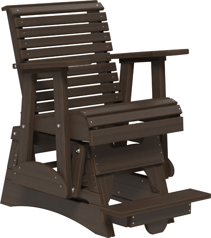 LuxCraft – 2′ Plain Balcony Glider Chair – Elevated Outdoor Patio Glider