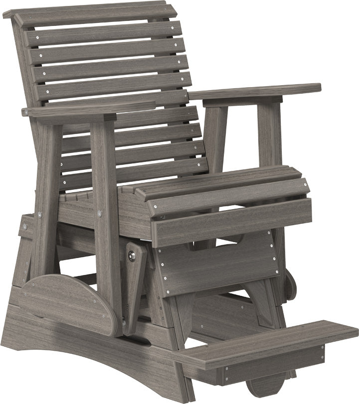 LuxCraft – 2′ Plain Balcony Glider Chair – Elevated Outdoor Patio Glider