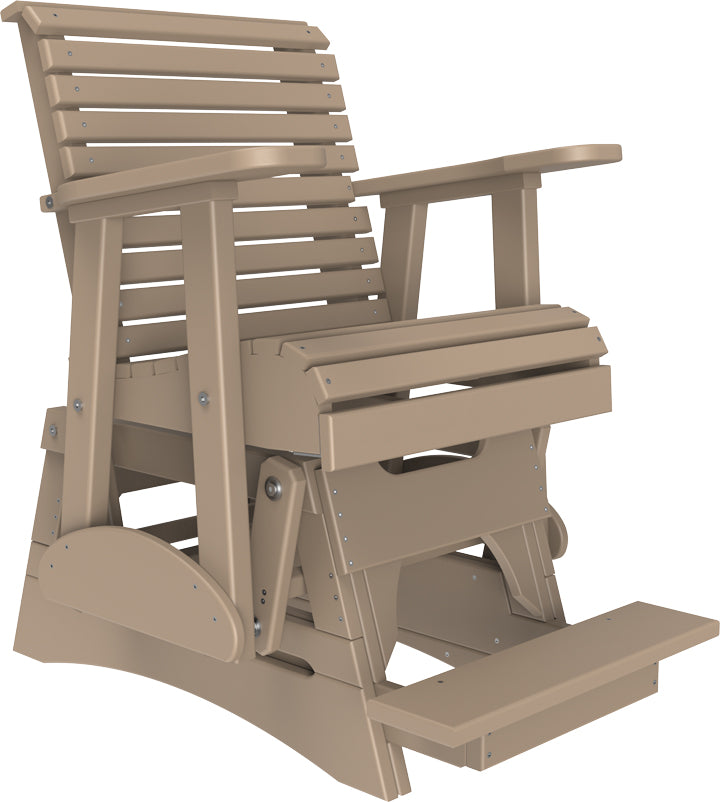 LuxCraft – 2′ Plain Balcony Glider Chair – Elevated Outdoor Patio Glider