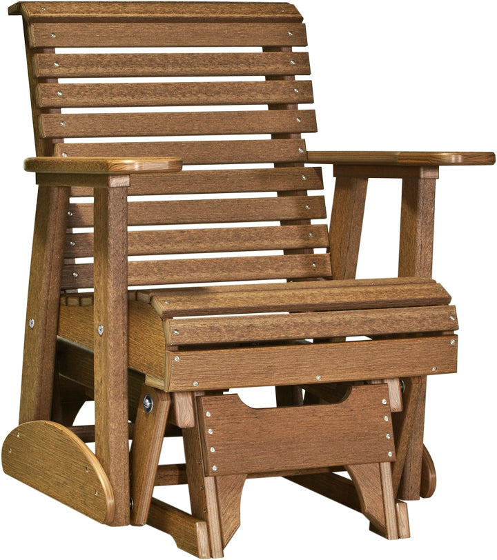 LuxCraft – 2′ Plain Glider Chair – Classic Outdoor Patio Glider Seat