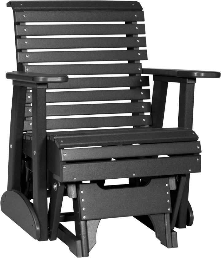 LuxCraft – 2′ Plain Glider Chair – Classic Outdoor Patio Glider Seat