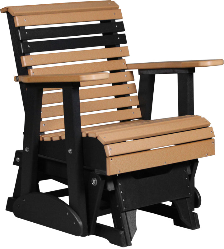 LuxCraft – 2′ Plain Glider Chair – Classic Outdoor Patio Glider Seat