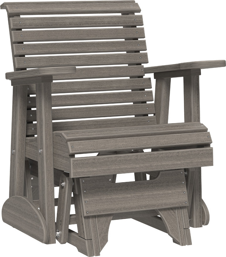 LuxCraft – 2′ Plain Glider Chair – Classic Outdoor Patio Glider Seat