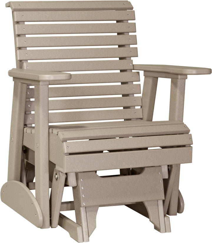 LuxCraft – 2′ Plain Glider Chair – Classic Outdoor Patio Glider Seat