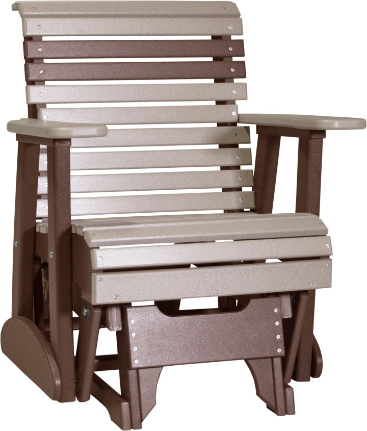 LuxCraft – 2′ Plain Glider Chair – Classic Outdoor Patio Glider Seat