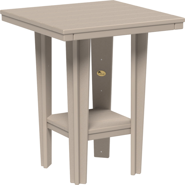 LuxCraft – 30″ Square Bistro Table – Compact Outdoor Dining Table