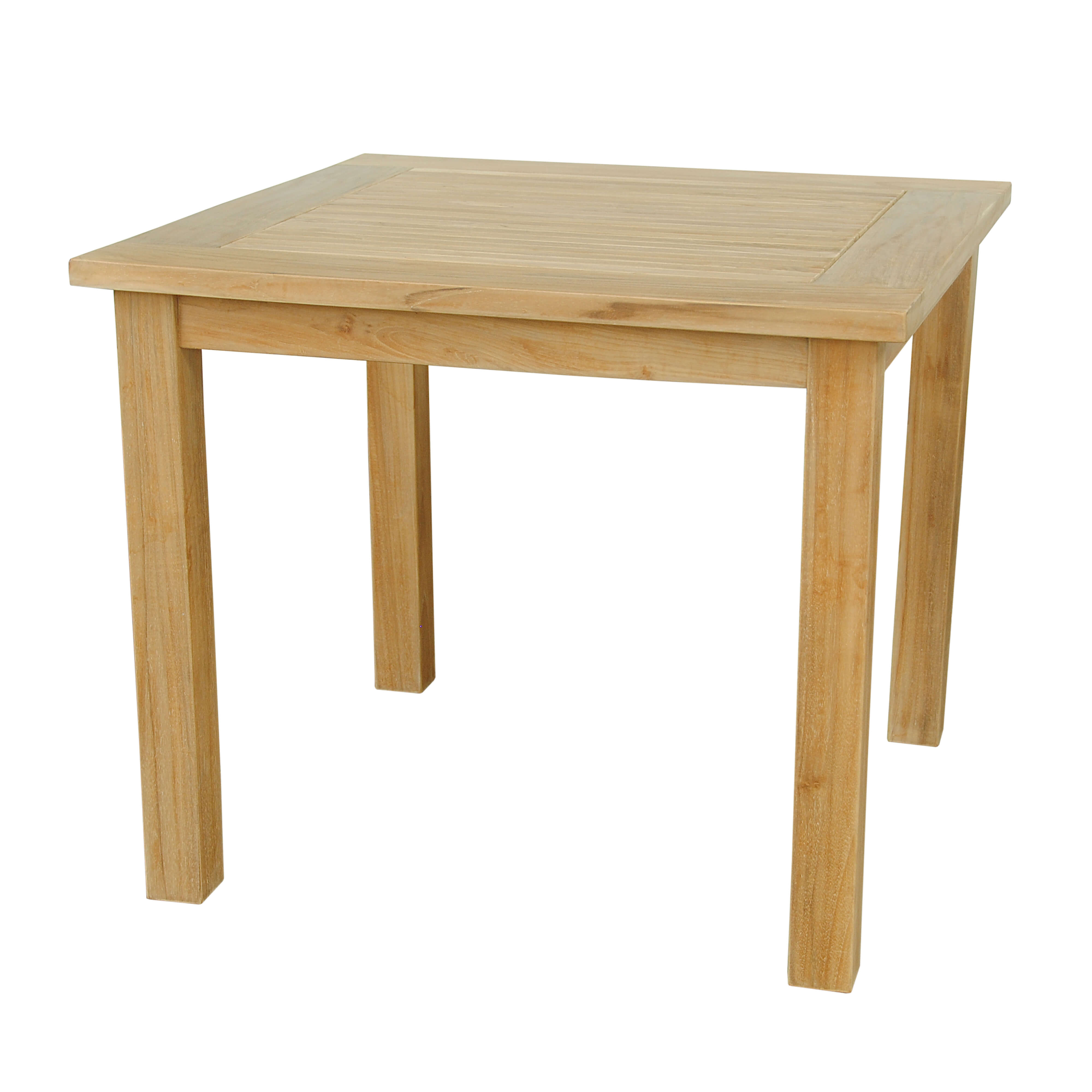 Anderson Teak Windsor 35″ Square Bistro Table – Solid Teak Outdoor Patio Table