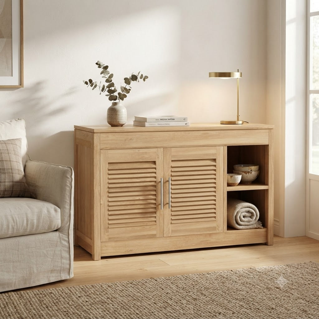 Anderson Teak Modesto Cabinet – Teak Outdoor Storage Cabinet
