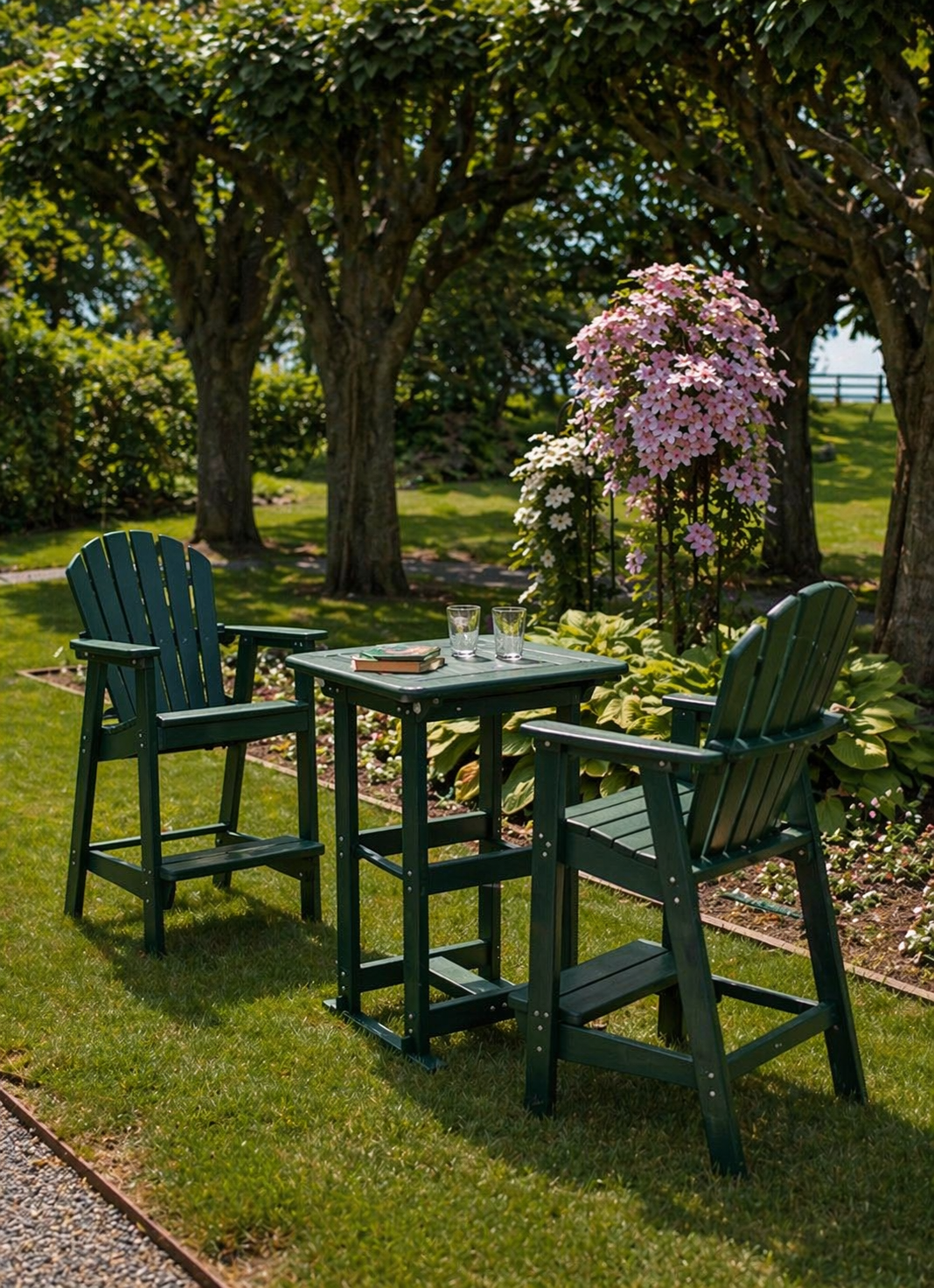 Seaside Portsmouth 30″ Square EnviroWood Outdoor Bar Table