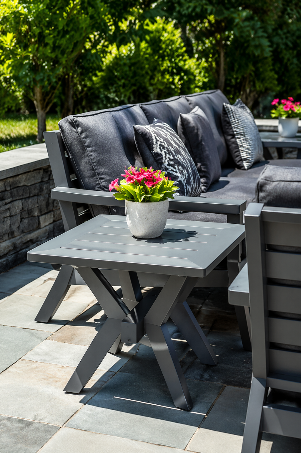 Seaside DEX Left Arm Lounge Chair – Outdoor Patio Modular Seating