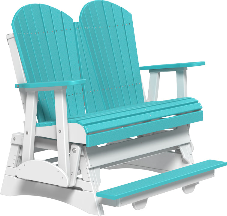 LuxCraft – 4′ Adirondack Balcony Glider – Elevated Outdoor Glider for Two