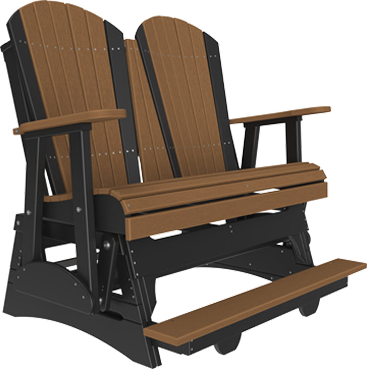 LuxCraft – 4′ Adirondack Balcony Glider – Elevated Outdoor Glider for Two