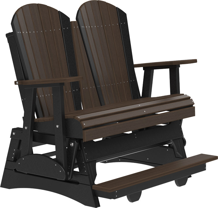 LuxCraft – 4′ Adirondack Balcony Glider – Elevated Outdoor Glider for Two