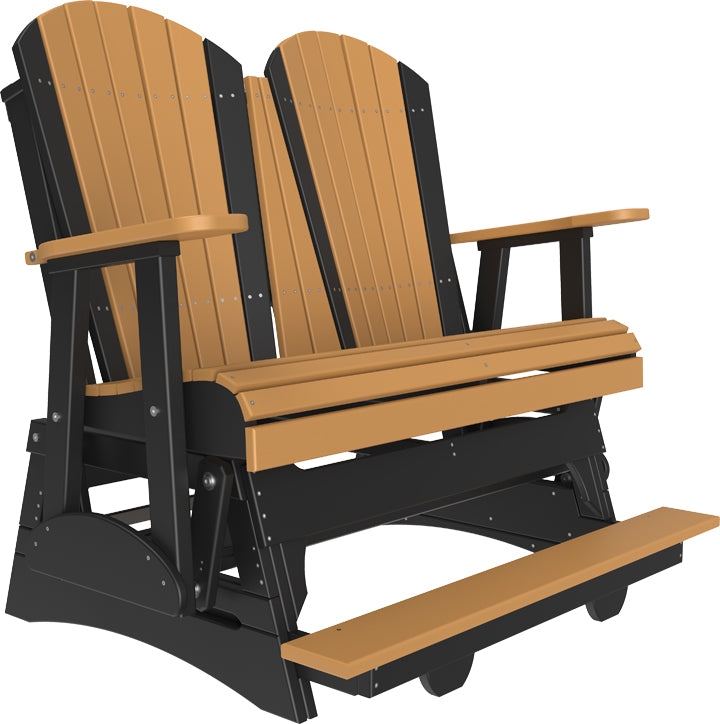 LuxCraft – 4′ Adirondack Balcony Glider – Elevated Outdoor Glider for Two