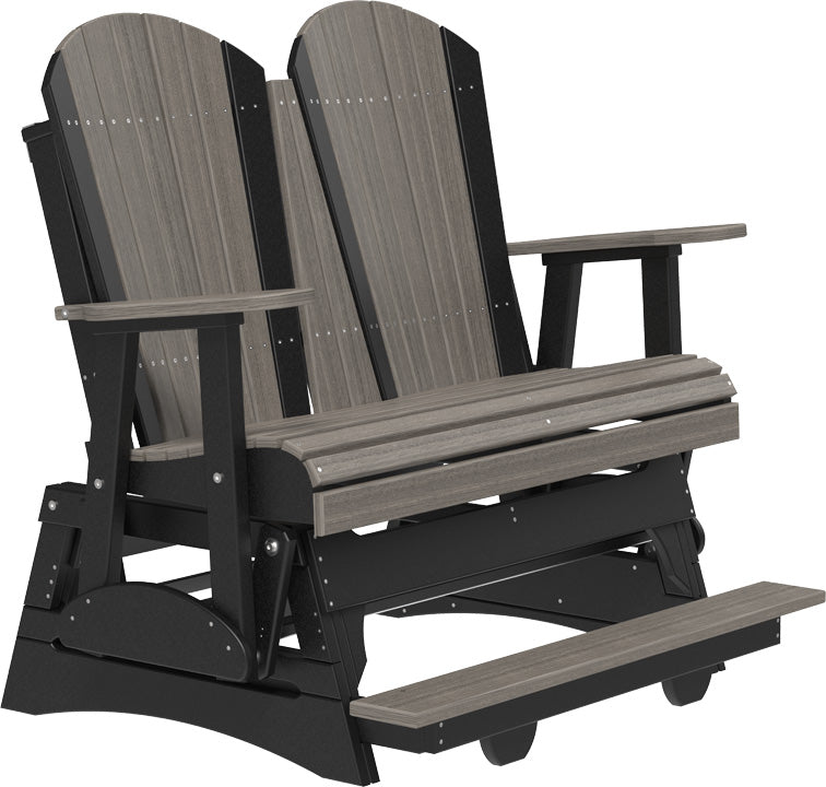LuxCraft – 4′ Adirondack Balcony Glider – Elevated Outdoor Glider for Two