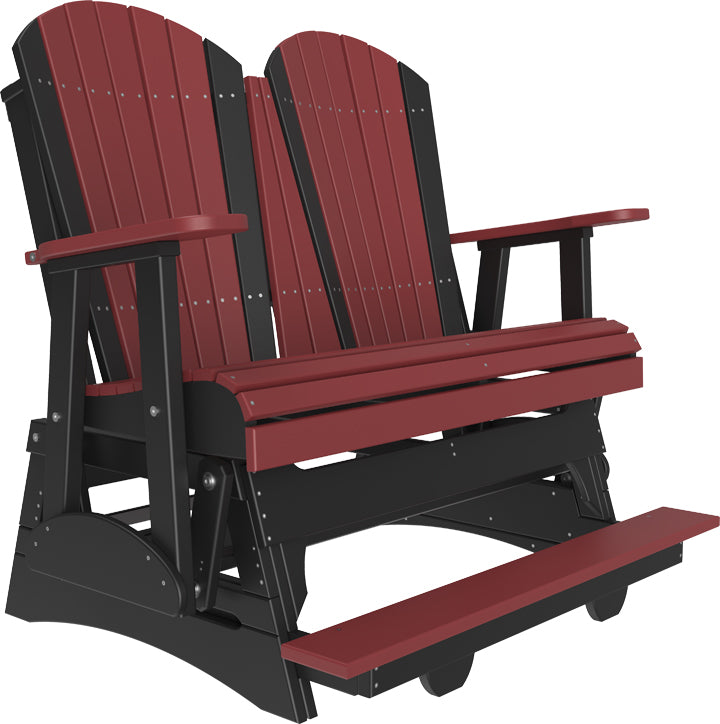 LuxCraft – 4′ Adirondack Balcony Glider – Elevated Outdoor Glider for Two