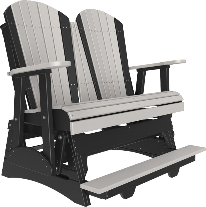 LuxCraft – 4′ Adirondack Balcony Glider – Elevated Outdoor Glider for Two