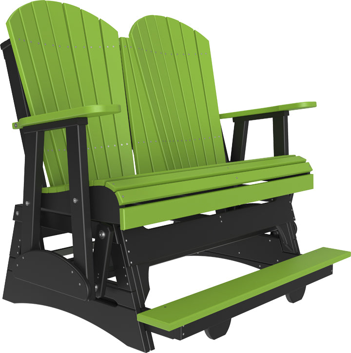 LuxCraft – 4′ Adirondack Balcony Glider – Elevated Outdoor Glider for Two