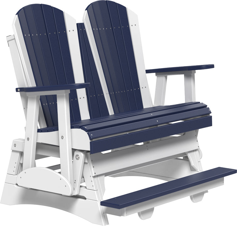 LuxCraft – 4′ Adirondack Balcony Glider – Elevated Outdoor Glider for Two