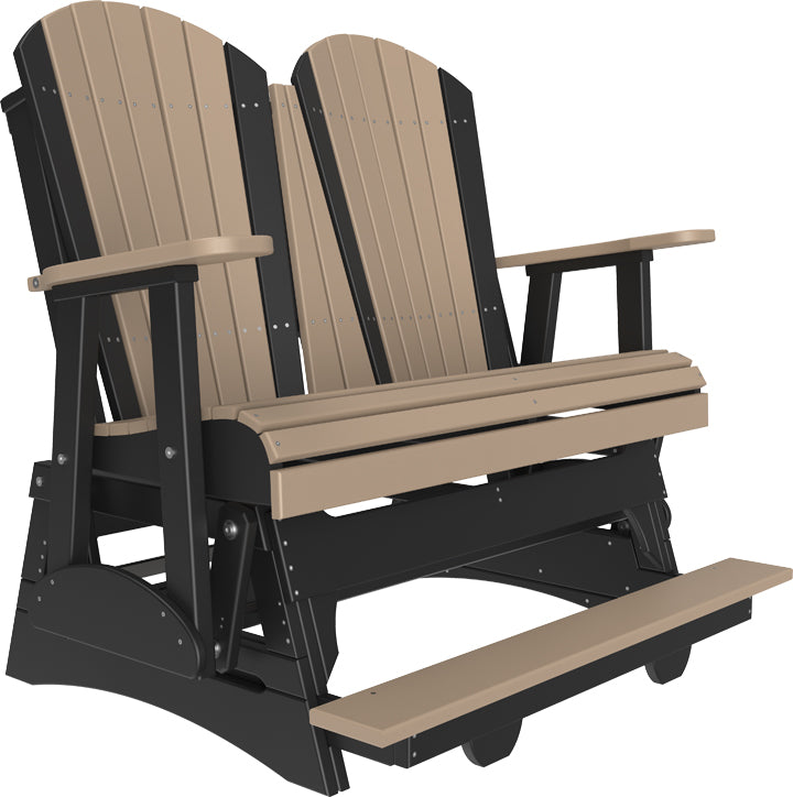 LuxCraft – 4′ Adirondack Balcony Glider – Elevated Outdoor Glider for Two