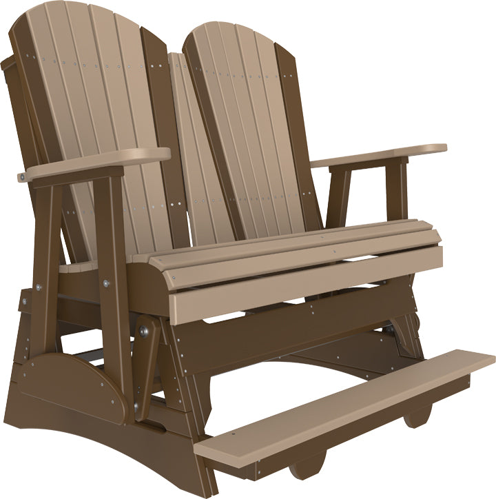 LuxCraft – 4′ Adirondack Balcony Glider – Elevated Outdoor Glider for Two