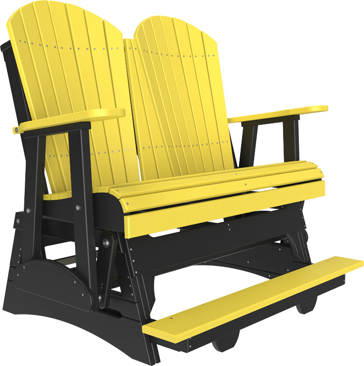 LuxCraft – 4′ Adirondack Balcony Glider – Elevated Outdoor Glider for Two