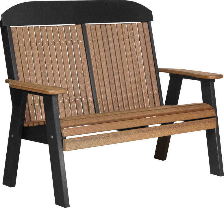LuxCraft – 4′ Classic Bench – Timeless Outdoor Garden Bench for Patio & Porch