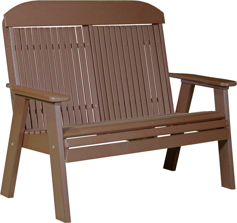 LuxCraft – 4′ Classic Bench – Timeless Outdoor Garden Bench for Patio & Porch