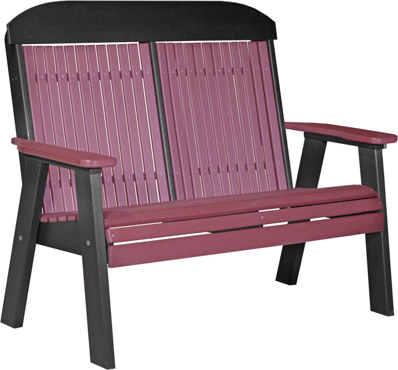 LuxCraft – 4′ Classic Bench – Timeless Outdoor Garden Bench for Patio & Porch