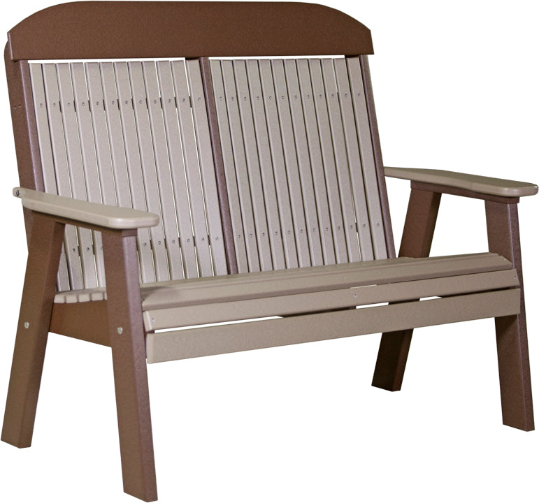 LuxCraft – 4′ Classic Bench – Timeless Outdoor Garden Bench for Patio & Porch