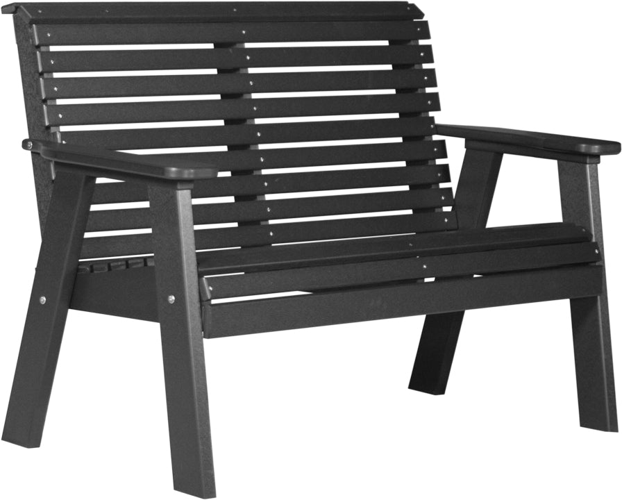 LuxCraft – 4′ Plain Bench – Classic Outdoor Garden Bench for Patio & Porch
