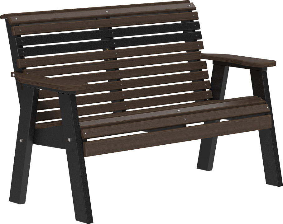 LuxCraft – 4′ Plain Bench – Classic Outdoor Garden Bench for Patio & Porch