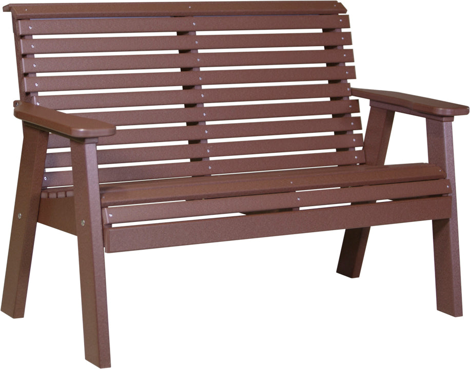 LuxCraft – 4′ Plain Bench – Classic Outdoor Garden Bench for Patio & Porch