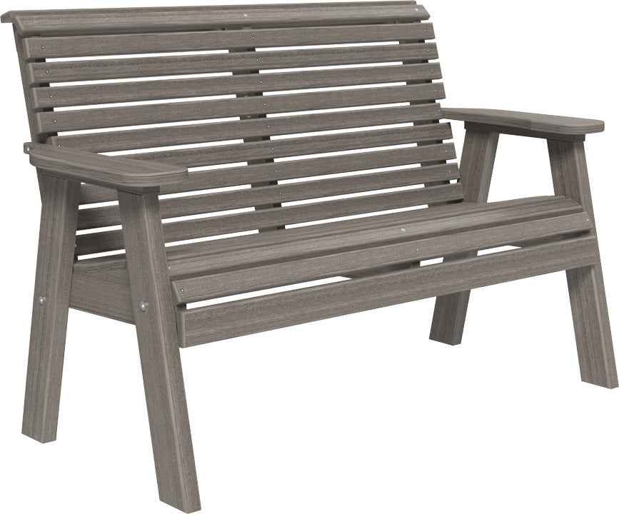 LuxCraft – 4′ Plain Bench – Classic Outdoor Garden Bench for Patio & Porch