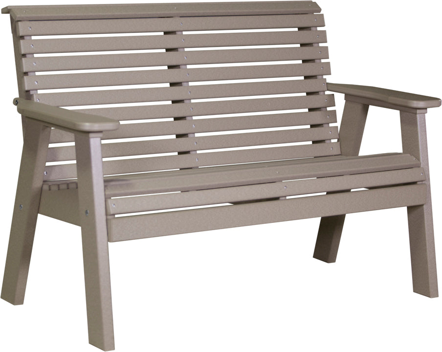 LuxCraft – 4′ Plain Bench – Classic Outdoor Garden Bench for Patio & Porch
