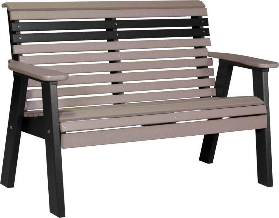 LuxCraft – 4′ Plain Bench – Classic Outdoor Garden Bench for Patio & Porch