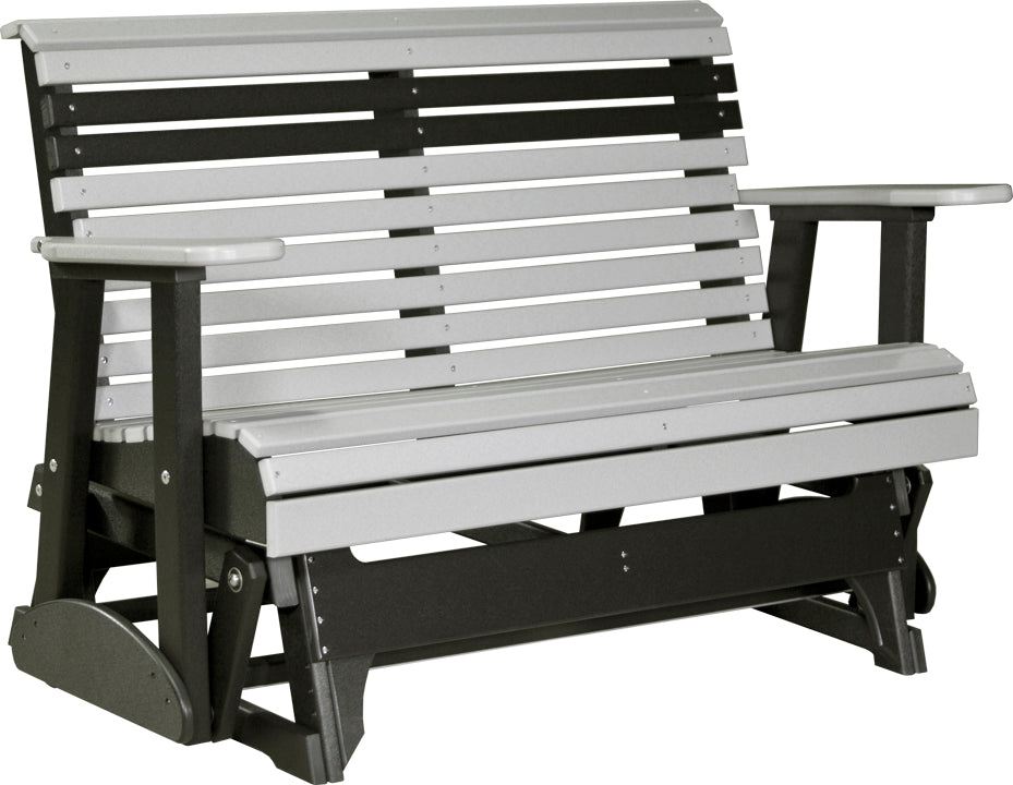 LuxCraft – 4′ Plain Glider – Classic Outdoor Patio Glider Bench