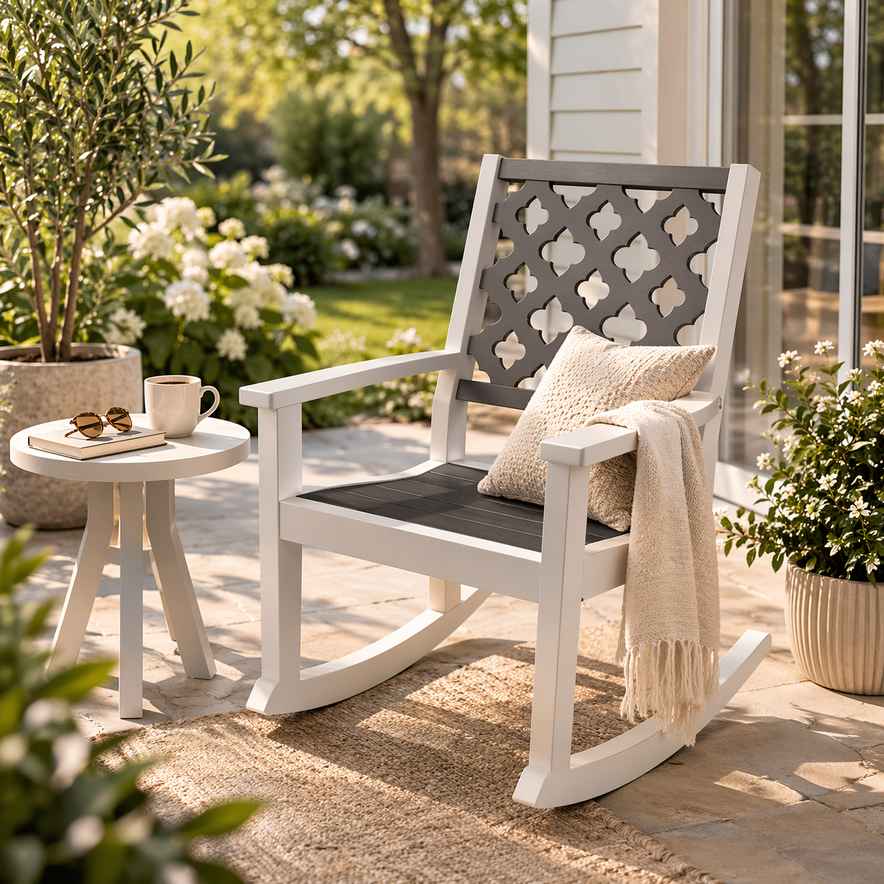 Seaside Greenwich Rocker Provincial – Modern Outdoor Patio Rocking Chair