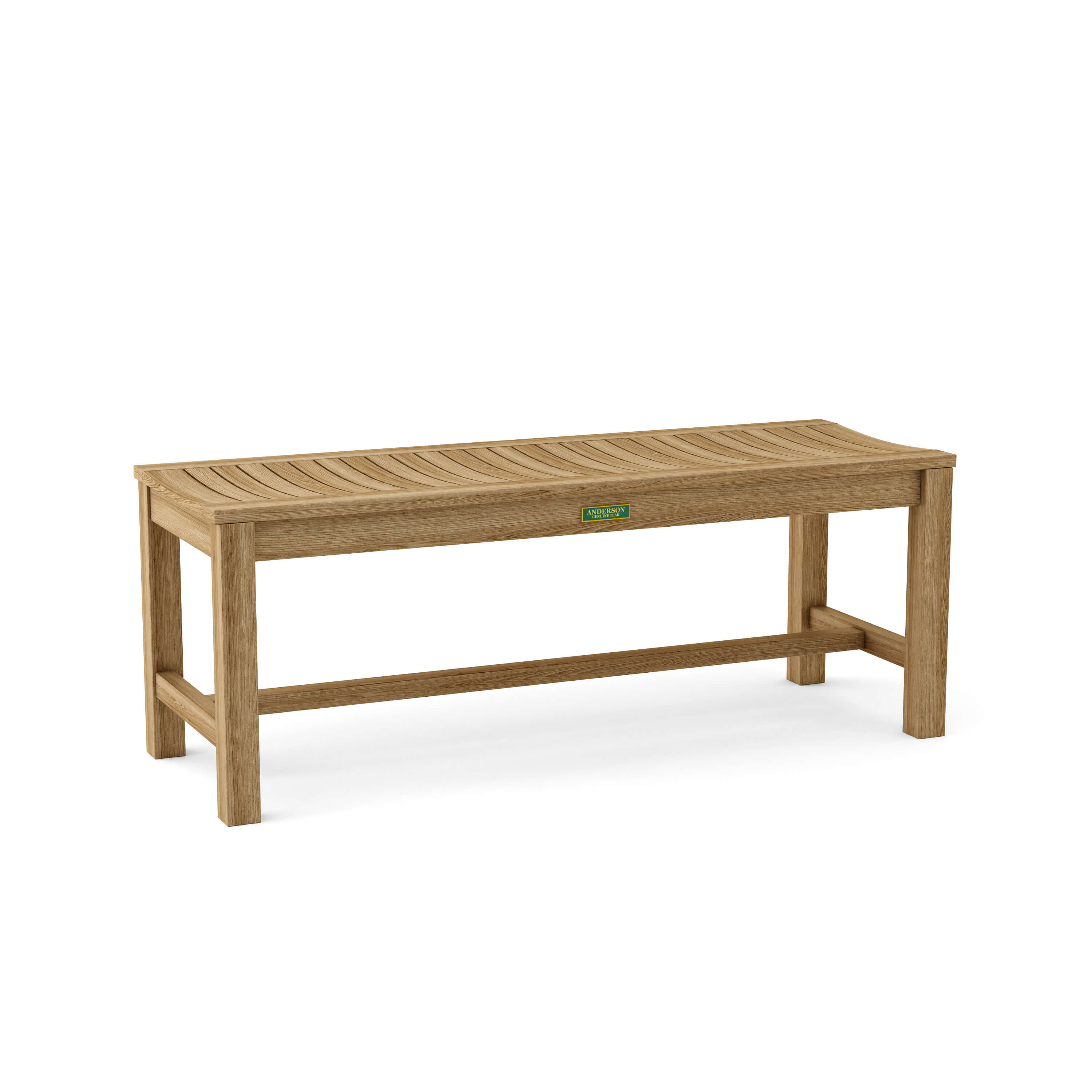Anderson Teak – Casablanca 2-Seater Backless Bench – Curved Teak Seating