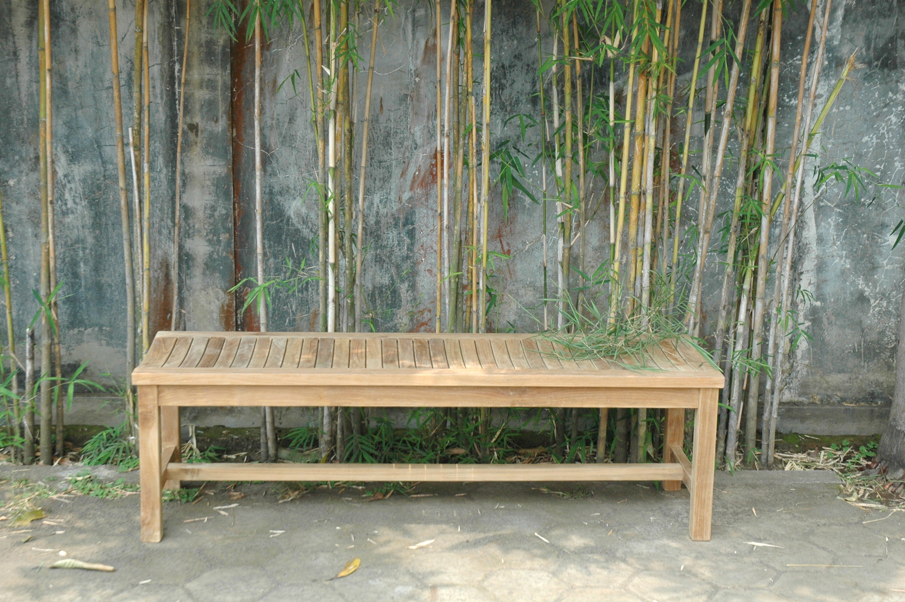 Anderson Teak – Casablanca 3-Seater Backless Bench – Curved Teak Seating