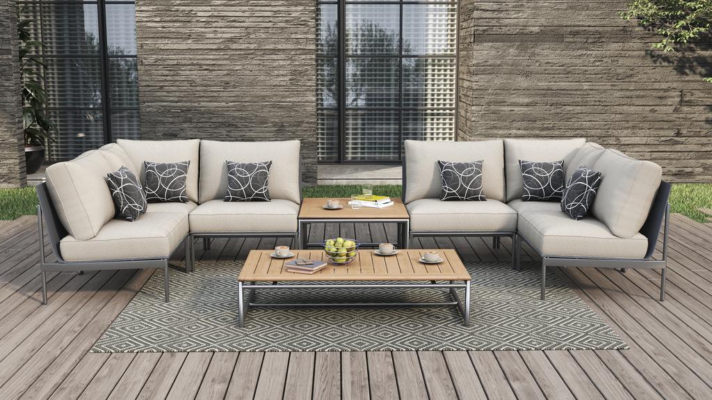 Snix Square Corner Table - Ambiance Image~~