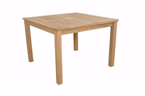 Anderson Teak Montage 42″ Square Dining Table – Solid Teak Outdoor Patio Table