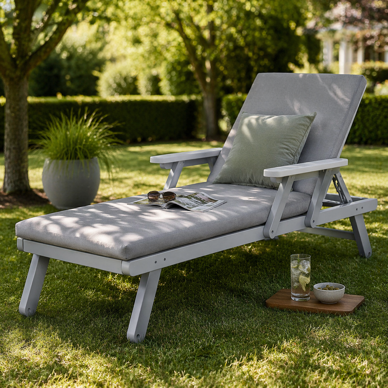 Seaside Kingston Chaise Folding Arm Kit – Outdoor Lounge Chair Accessory