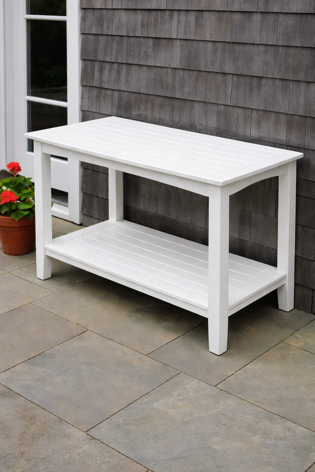Seaside Windsor 36″ Rectangular Outdoor Buffet Table Small