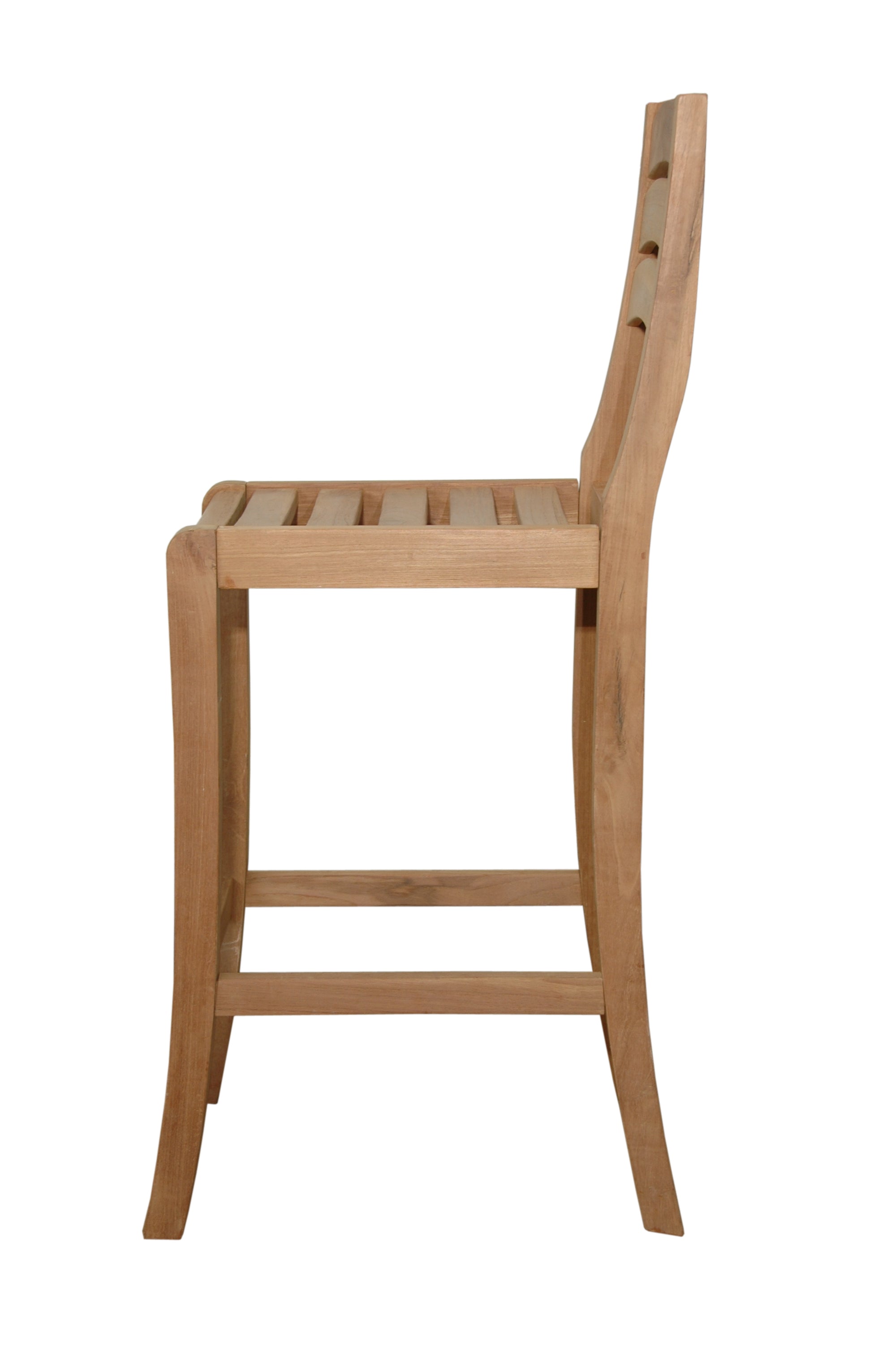 Anderson Teak Mandalay Bar Chair – Teak Outdoor Bar Height Seating