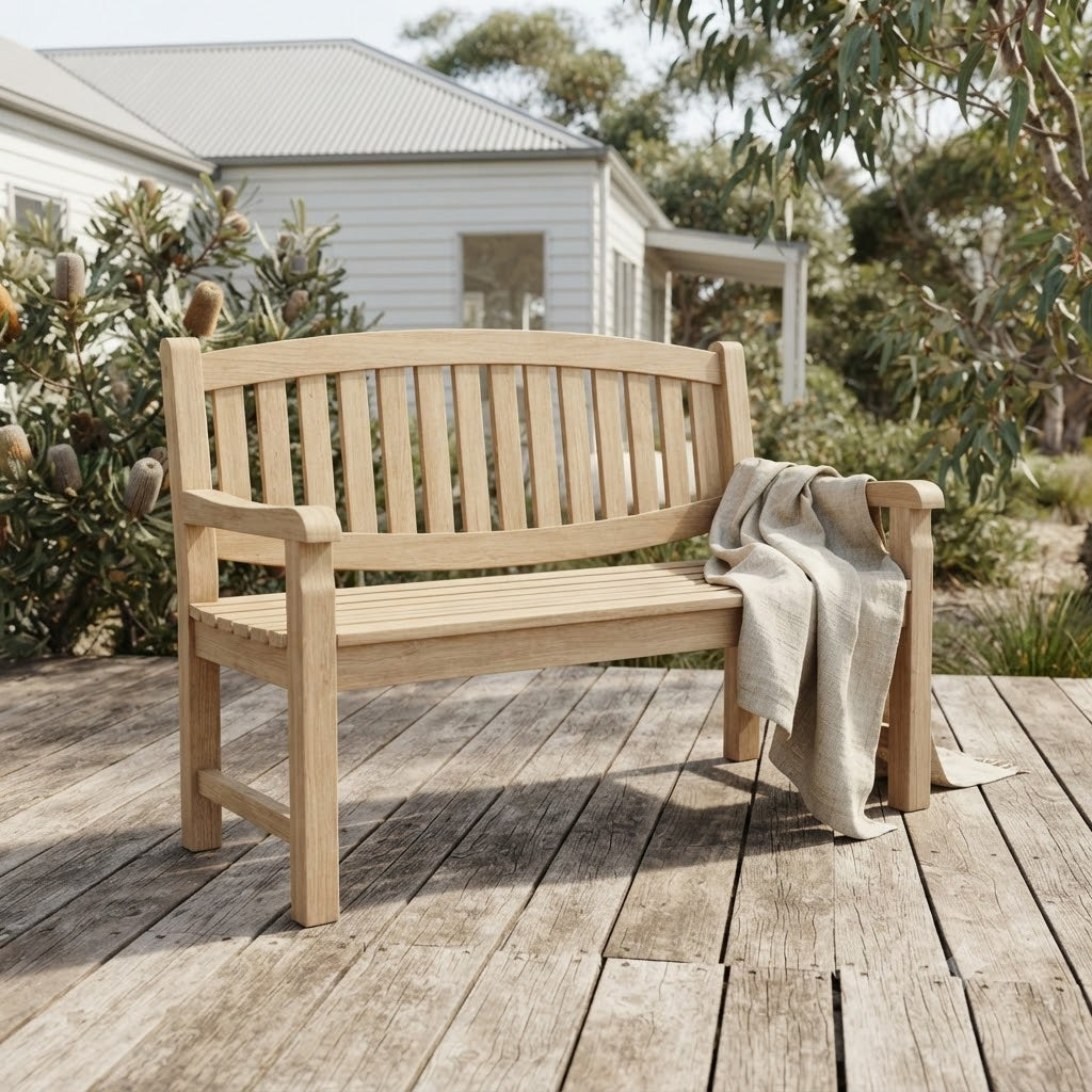 Anderson Teak Kingston 2-Seater Bench – Premium Grade A Teak Outdoor Garden & Patio Bench