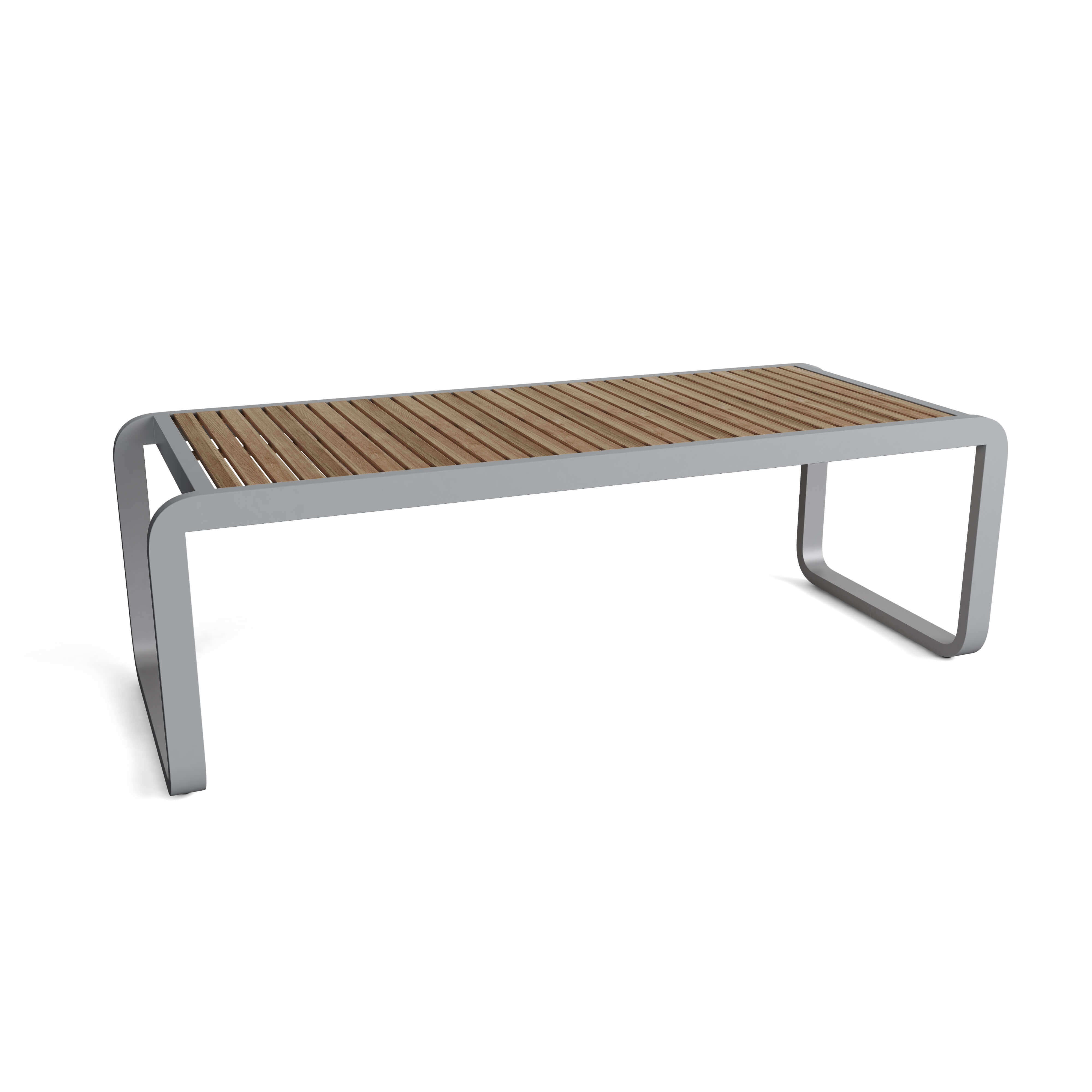 Anderson Teak Monza Dining Table – Modern Teak & Aluminum Outdoor Table