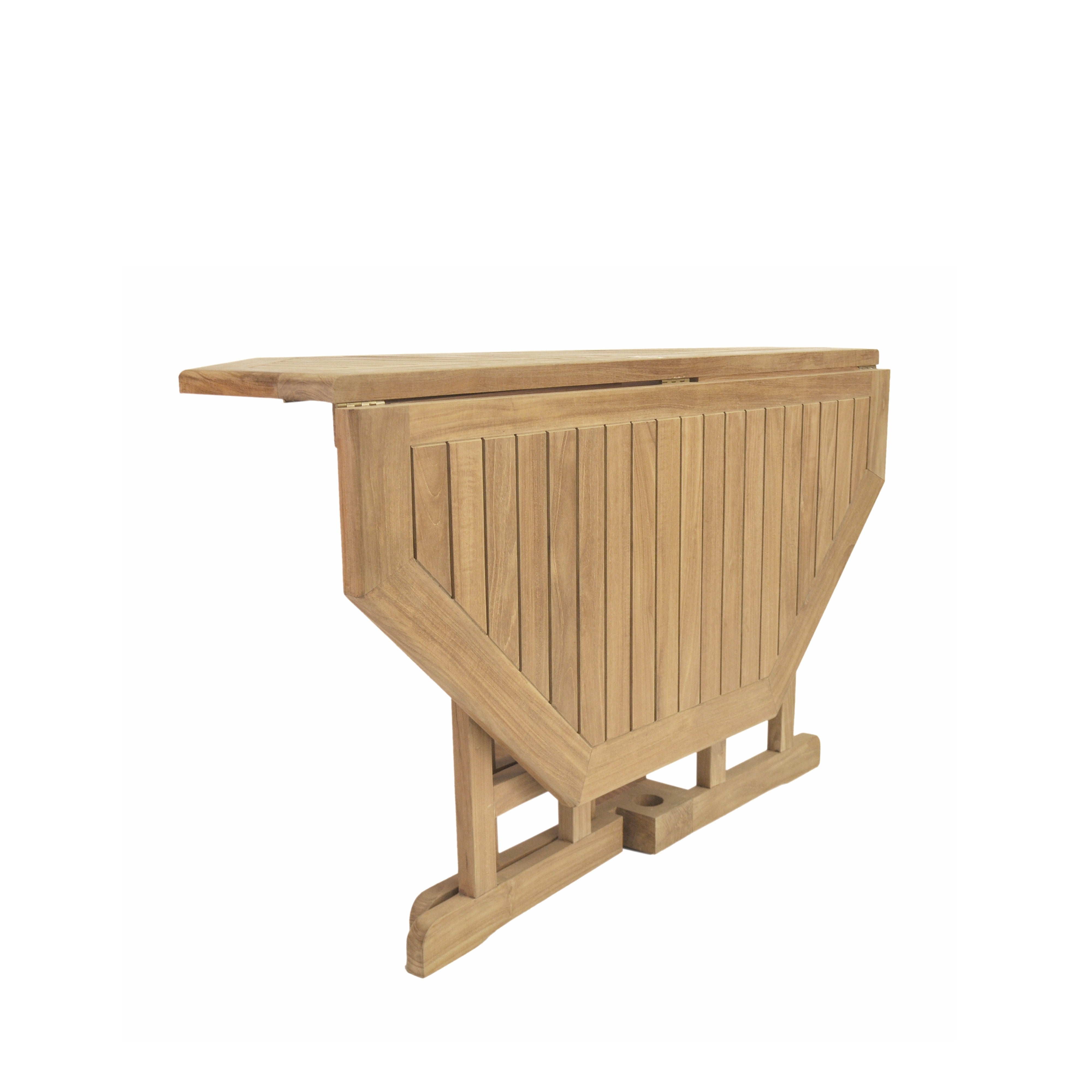 Anderson Teak Butterfly 47″ Octagonal Folding Table – Solid Teak Outdoor Patio Table