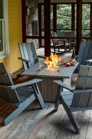 Seaside Aura 53″ Fire Table – 55,000 BTU Outdoor Patio Fire Table